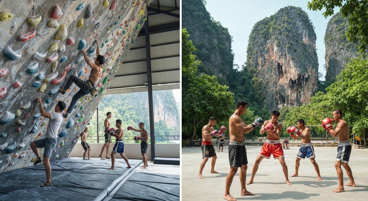Guide Fitness de Krabi : Escalade, Muay Thai et Salles de Sport pour Visiteurs Actifs