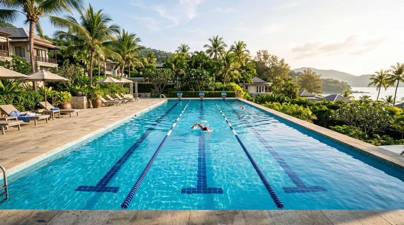 Où nager en longueurs à Phuket : piscines d'hôtels, installations publiques et conseils pratiques