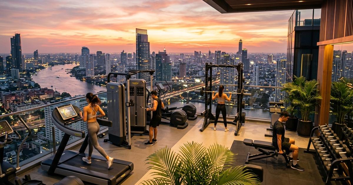 Top 5 Rooftop Gyms in Bangkok with a View