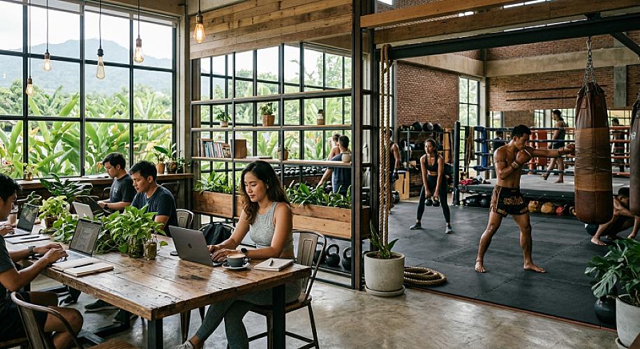 Best Chiang Mai Gyms with Co-Working Spaces and Cafes